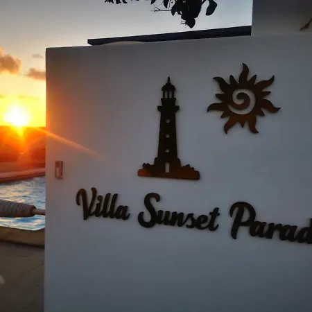 Sunset Paradise With Panoramic Sea View, First Line, Sunsets فيلة